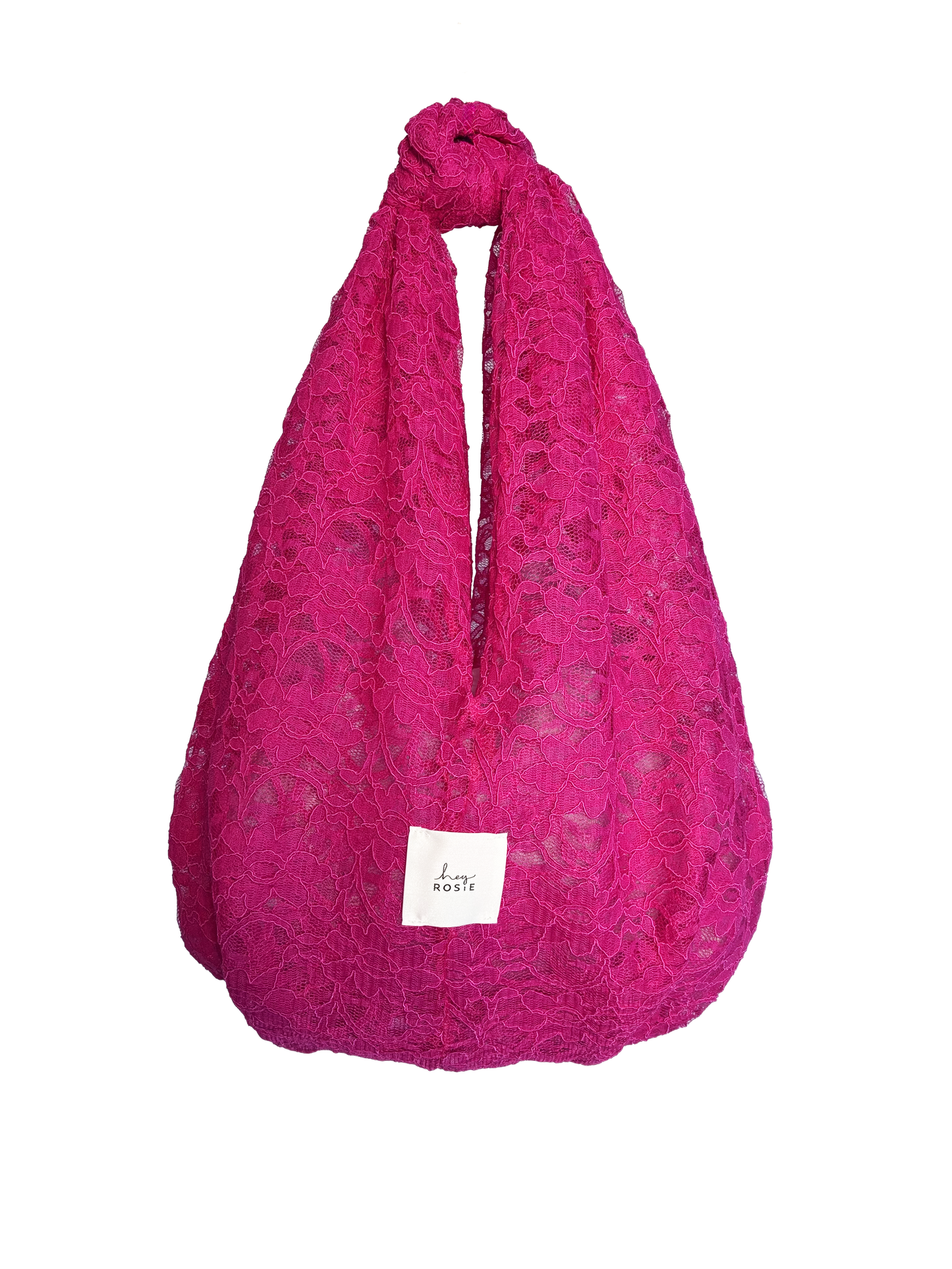 Lace Knot Bag - Think Pink