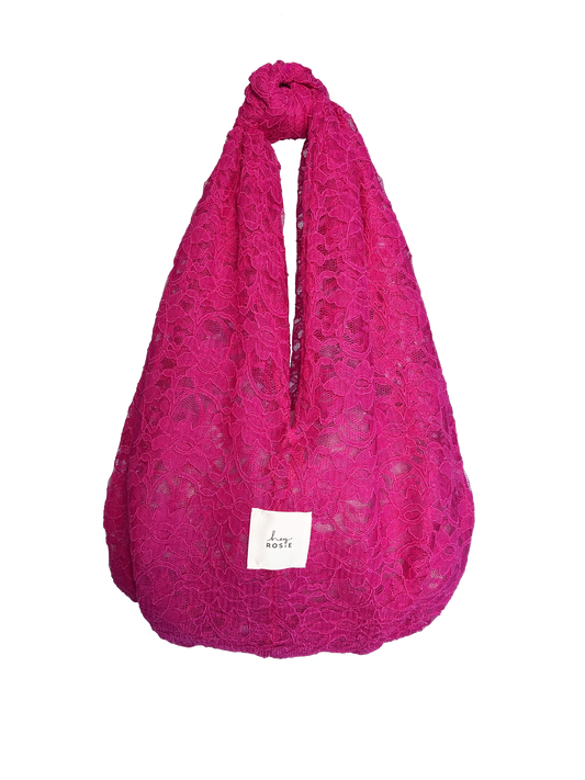 Lace Knot Bag - Think Pink