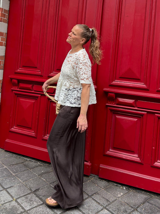 Lace Peplum Top — Soft Hug
