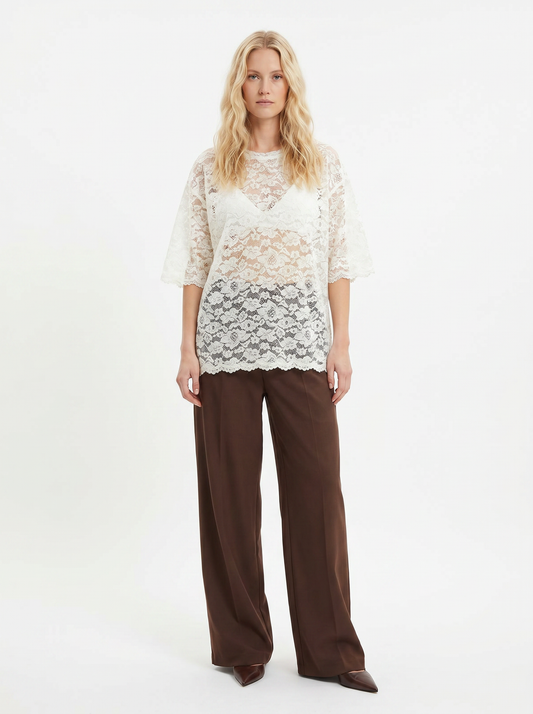Relaxed Lace T-Shirt — Soft Hug