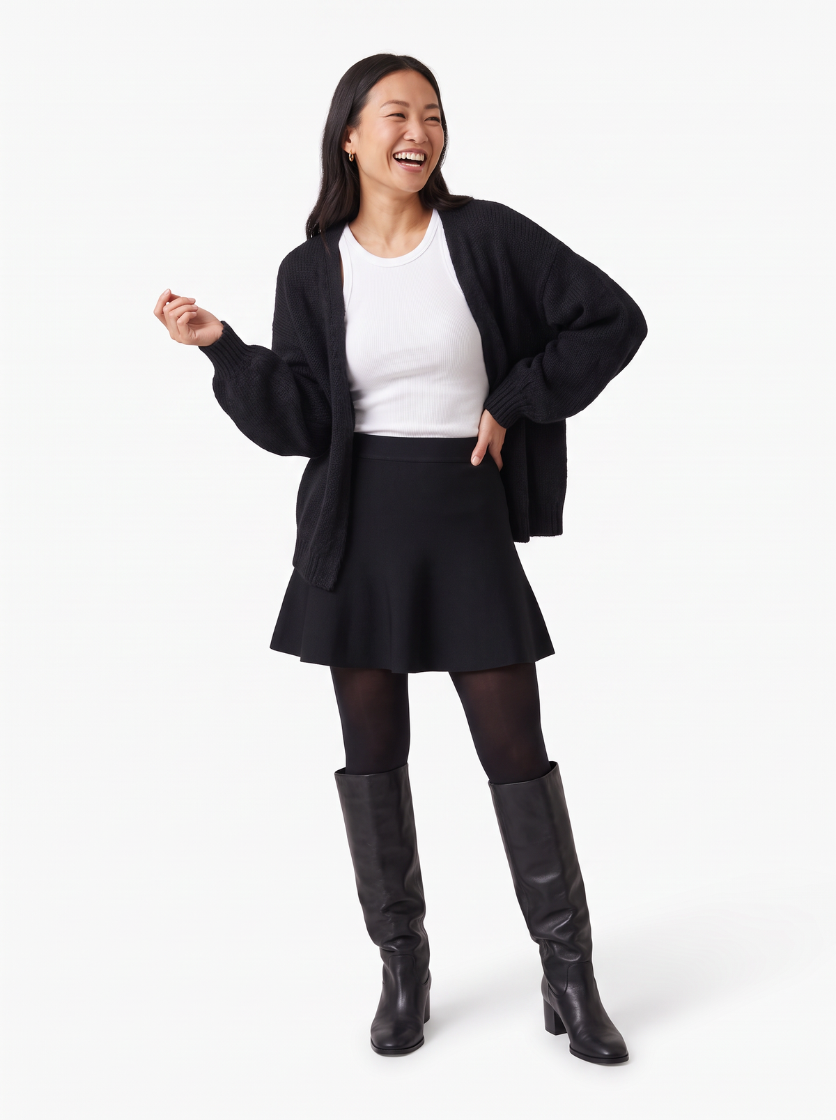 Balloon Sleeve Open Cardigan — Forever Friend