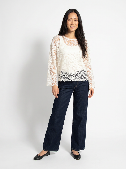 Relaxed Lace Long Sleeve — Soft Hug