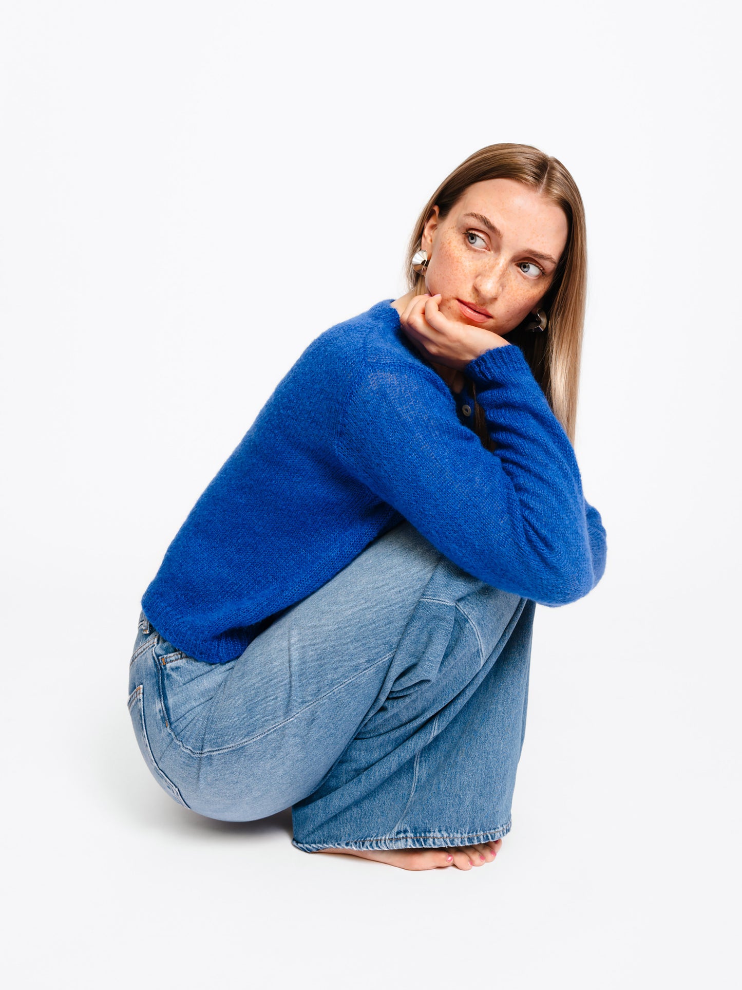 Cardigan O - Blue Boost