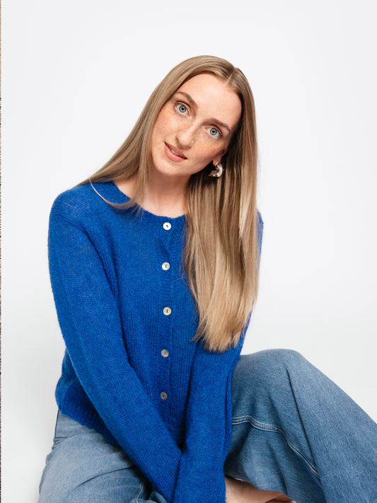Cardigan O - Blue Boost