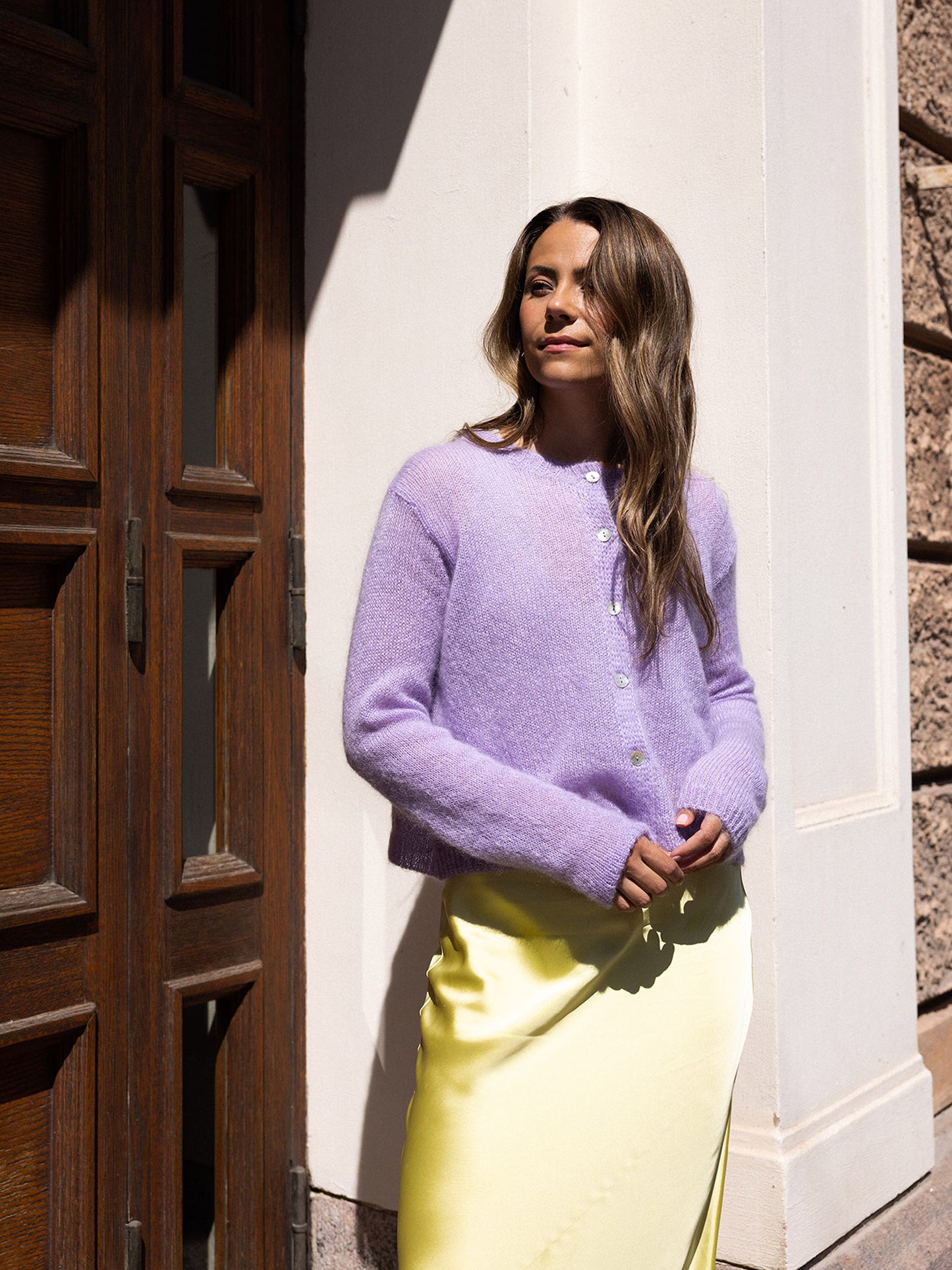 Cardigan O - Lavender Lush