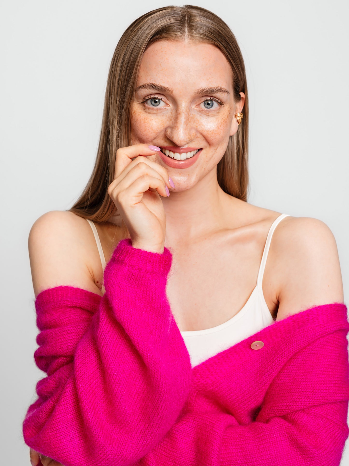 Cardigan V - Think Pink