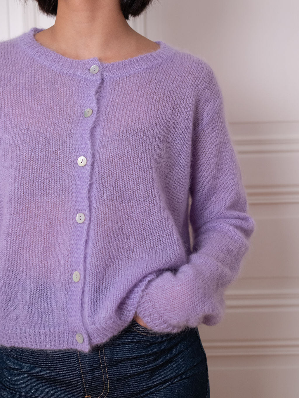 Cardigan O - Lavender Lush