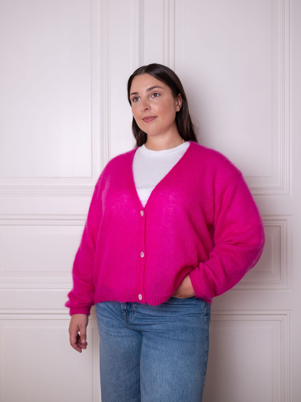 Cardigan V - Think Pink