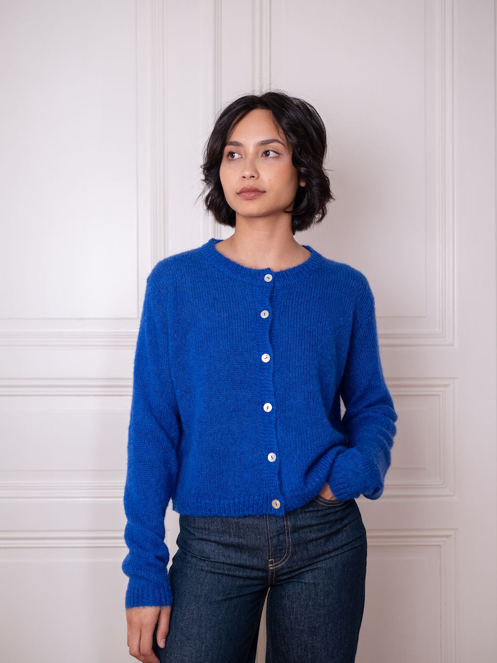 Cardigan O - Blue Boost