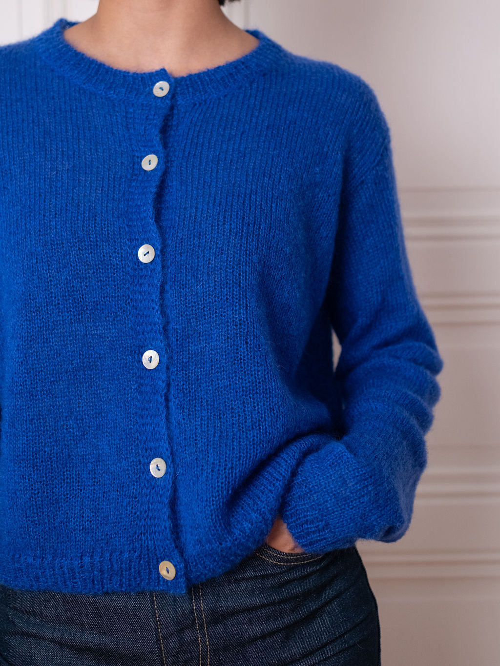 Cardigan O - Blue Boost