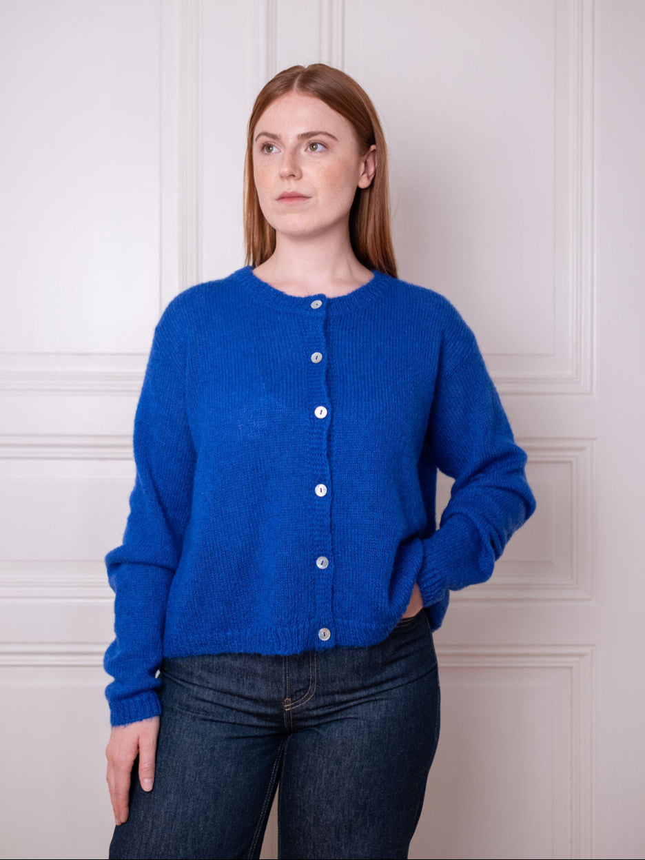 Cardigan O - Blue Boost