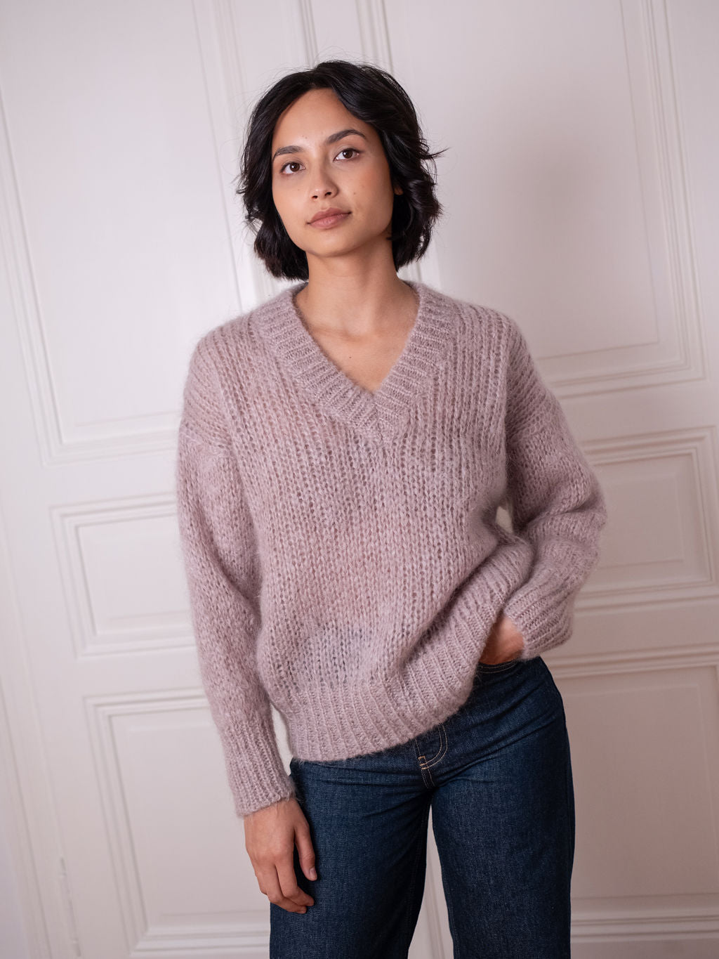 Chunky Sweater V - Nutty Nudge