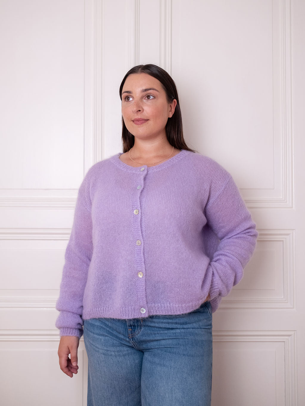 Cardigan O - Lavender Lush