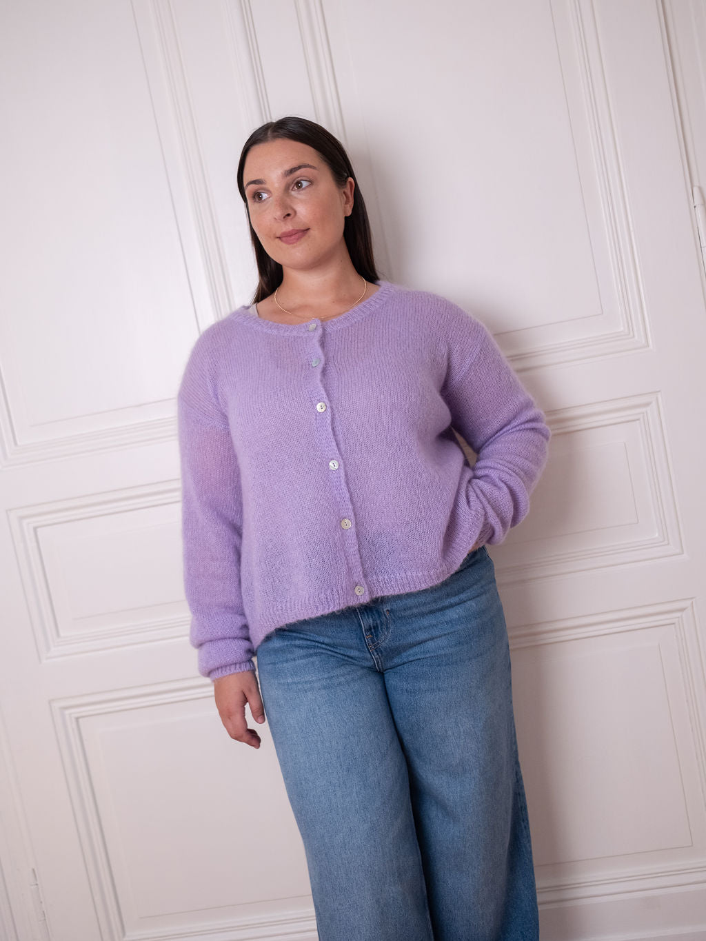 Cardigan O - Lavender Lush