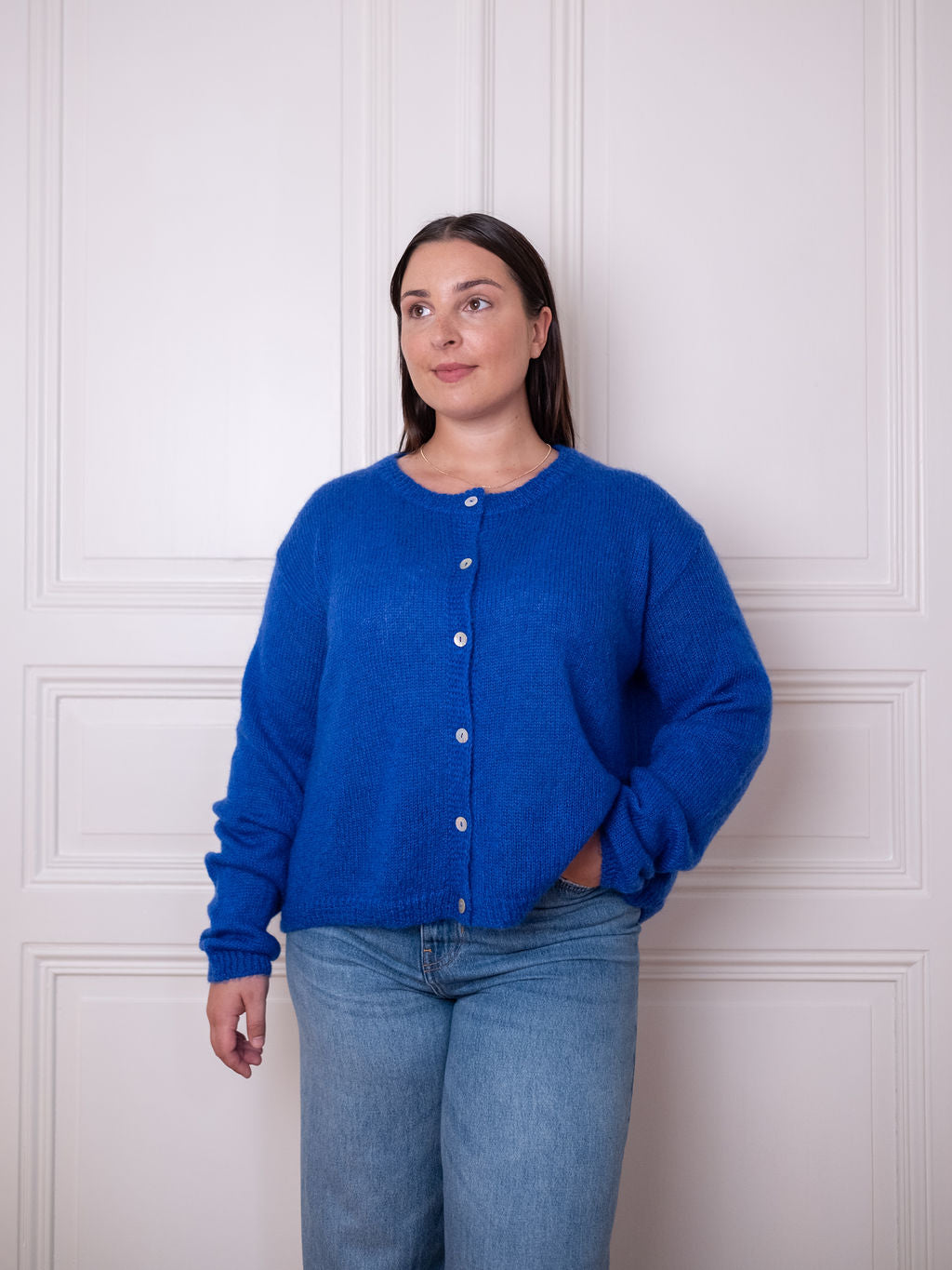 Cardigan O - Blue Boost