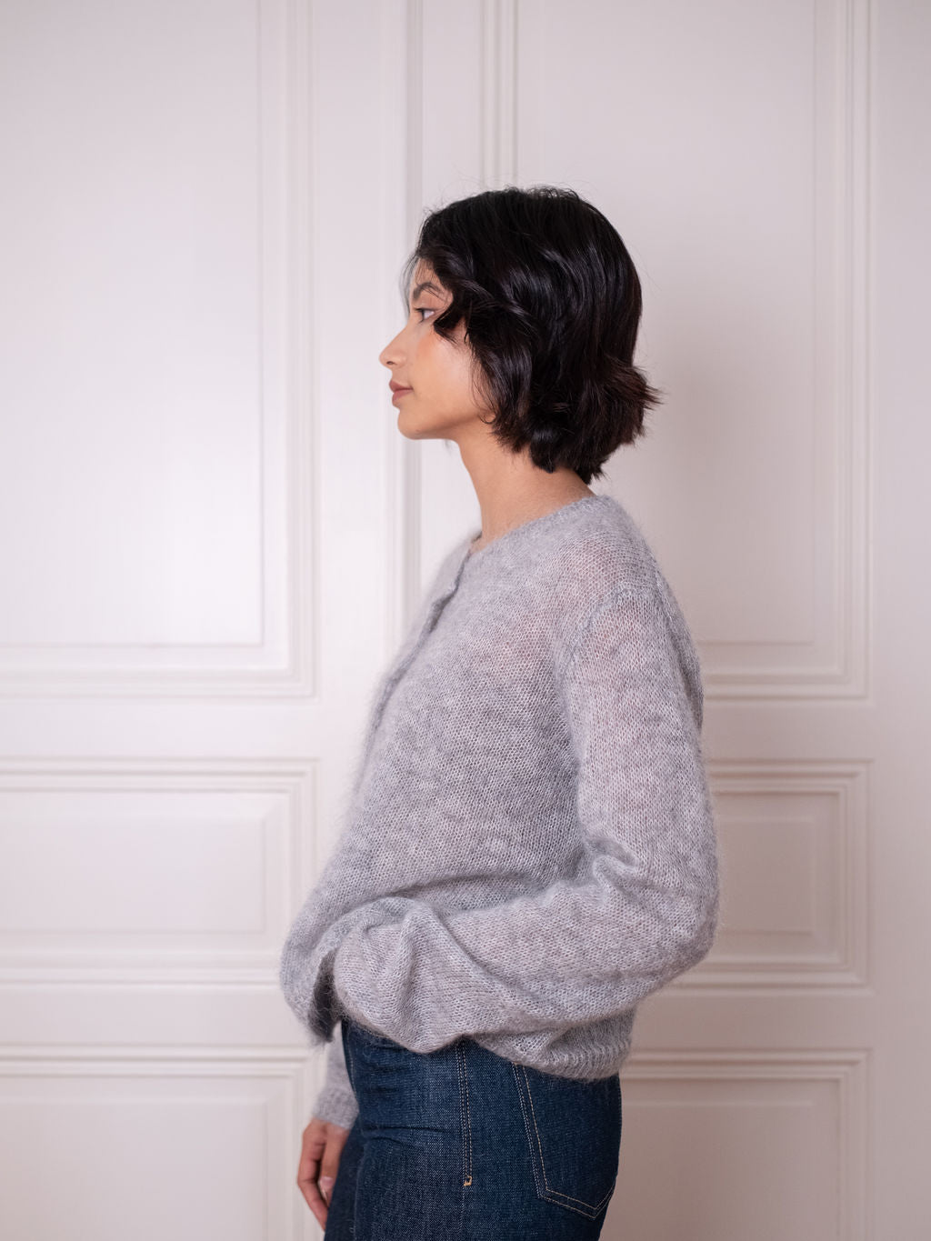 Cardigan O - Grey Day