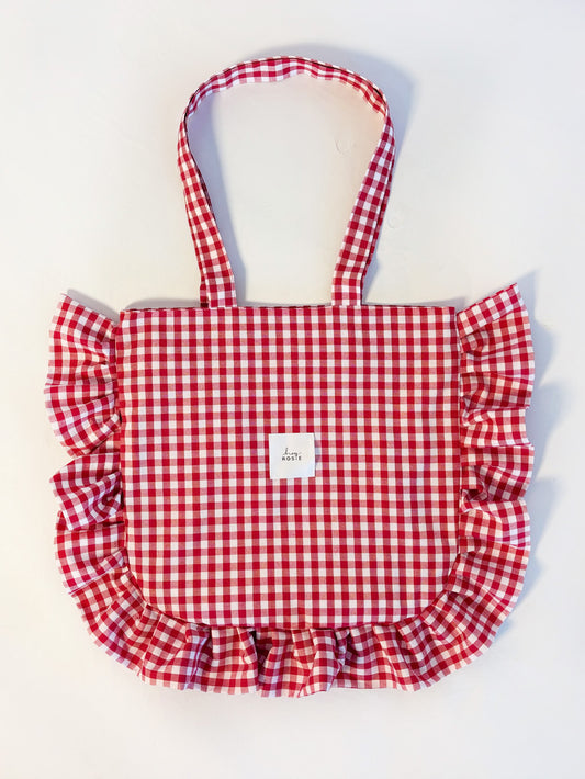 Checked Ruffle Bag - Just Love