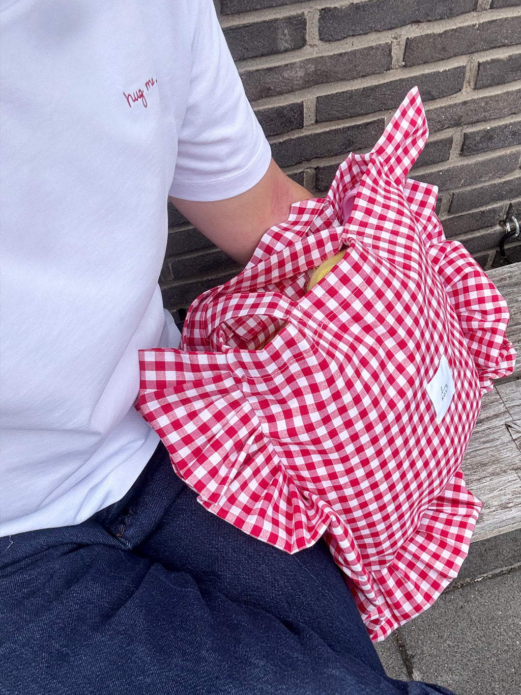 Checked Ruffle Bag - Just Love