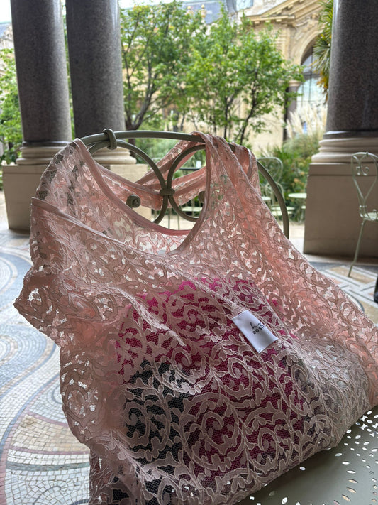 Every Day Lace Bag — Rose Blush