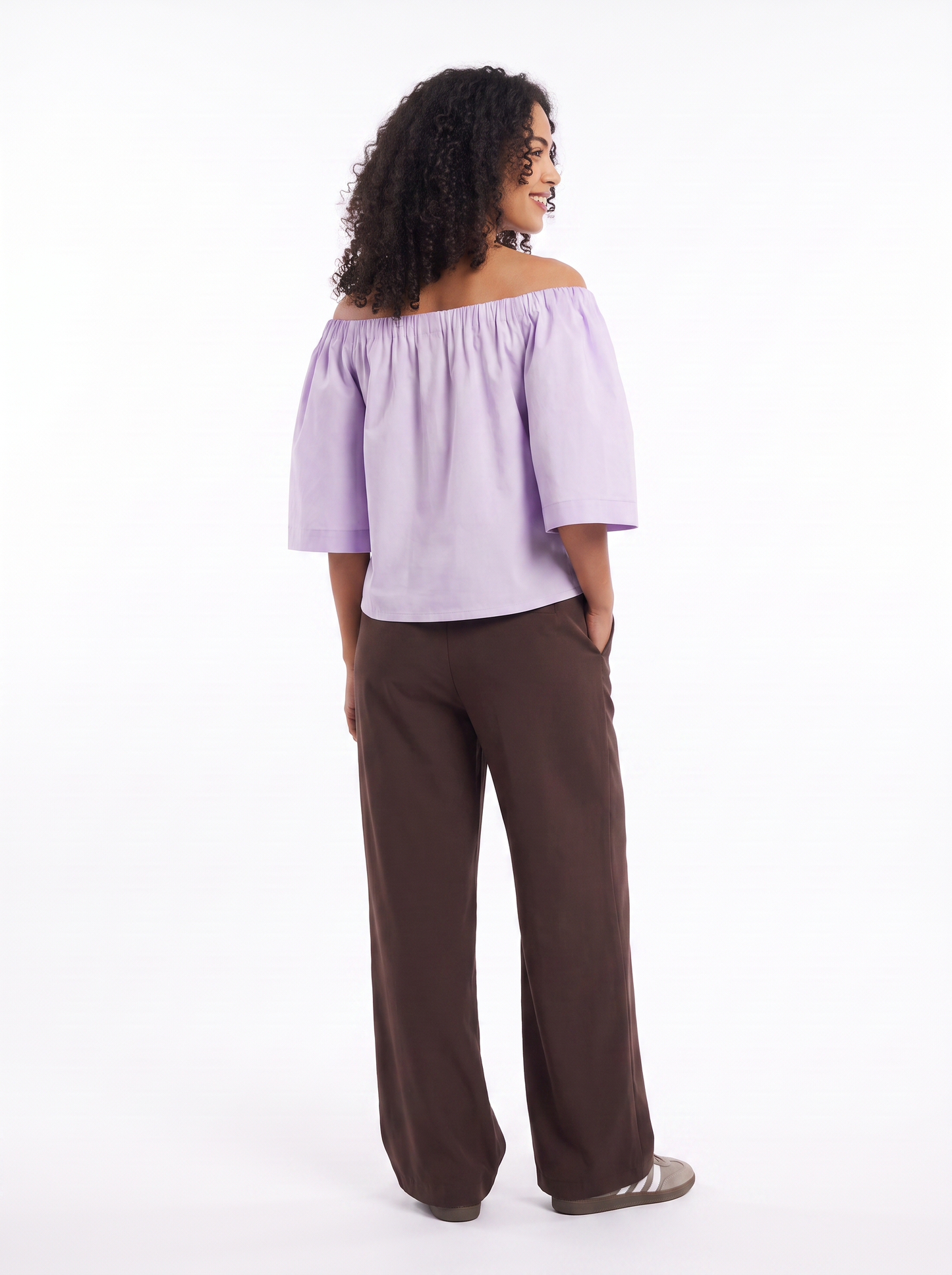 Off-Shoulder Top — Lavender Lush