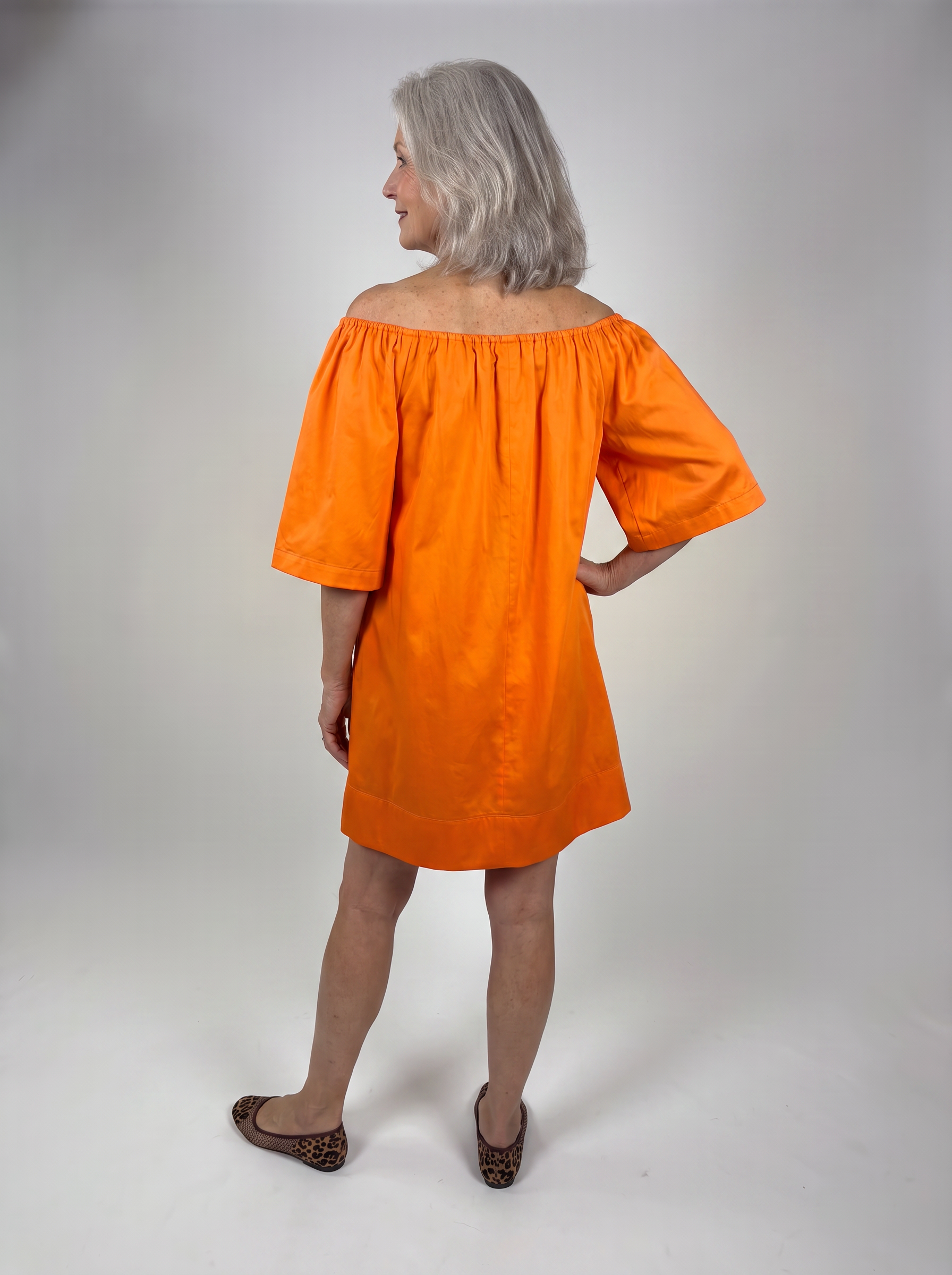Off-Shoulder Dress – Wake Up Lady | One Size | Cotton Satin