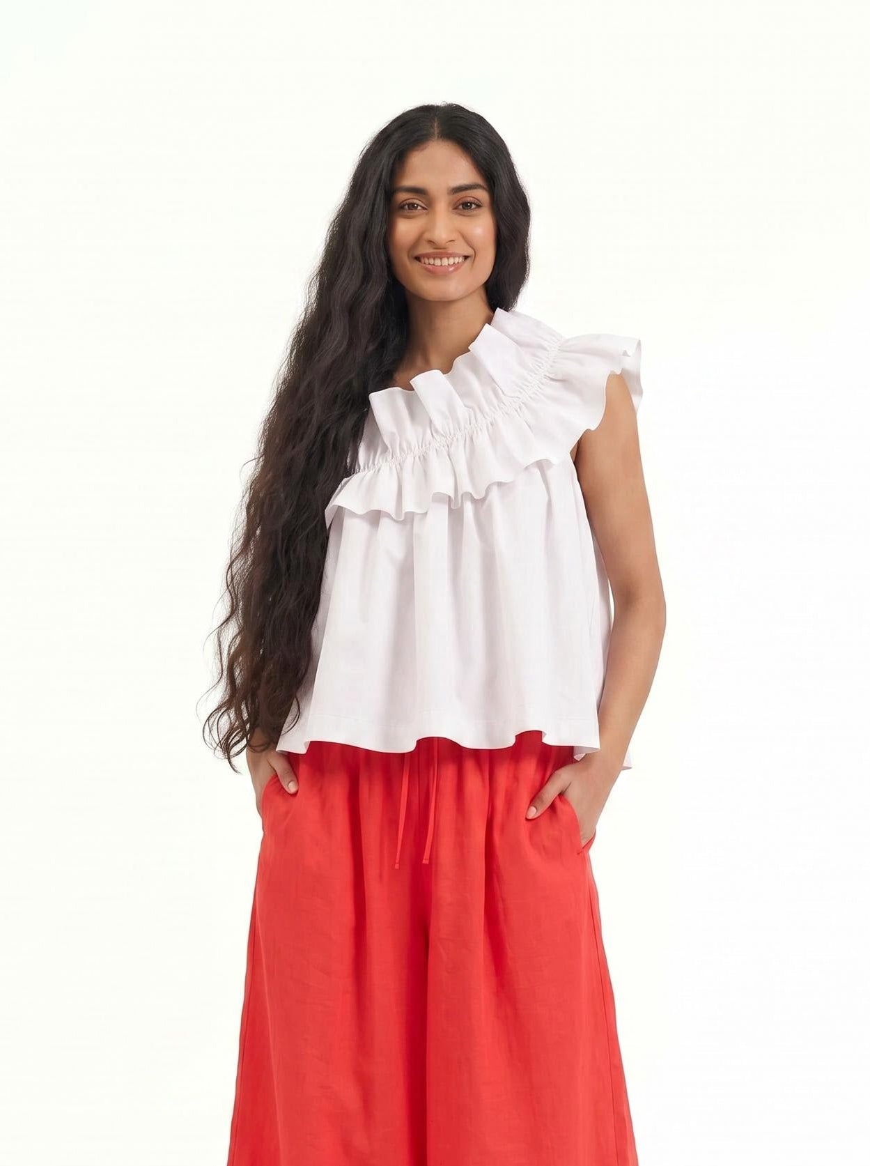 Adjustable Ruffle Top — Soft Hug