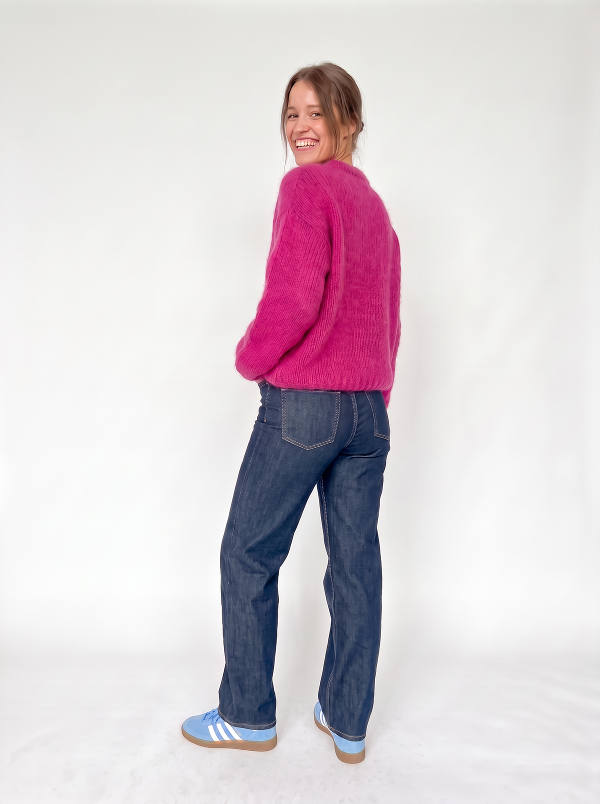 Chunky Sweater O — Think Pink