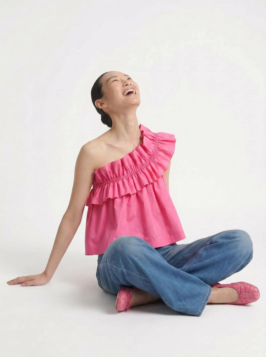 Adjustable Ruffle Top — Happy Vibe
