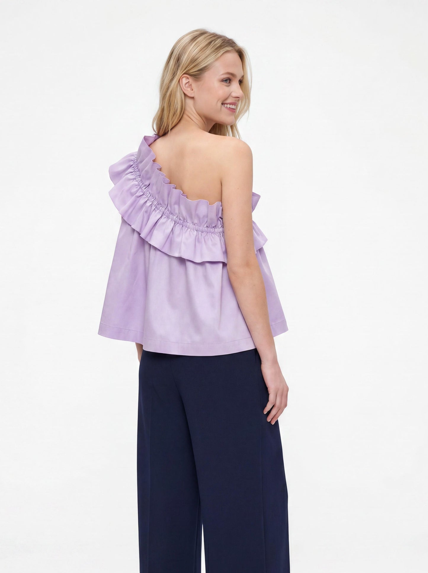Adjustable Ruffle Top — Lavender Lush