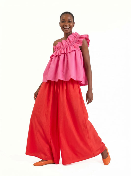 Adjustable Ruffle Top — Happy Vibe