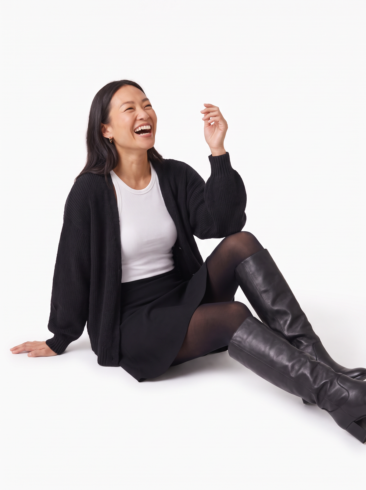 Balloon Sleeve Open Cardigan — Forever Friend