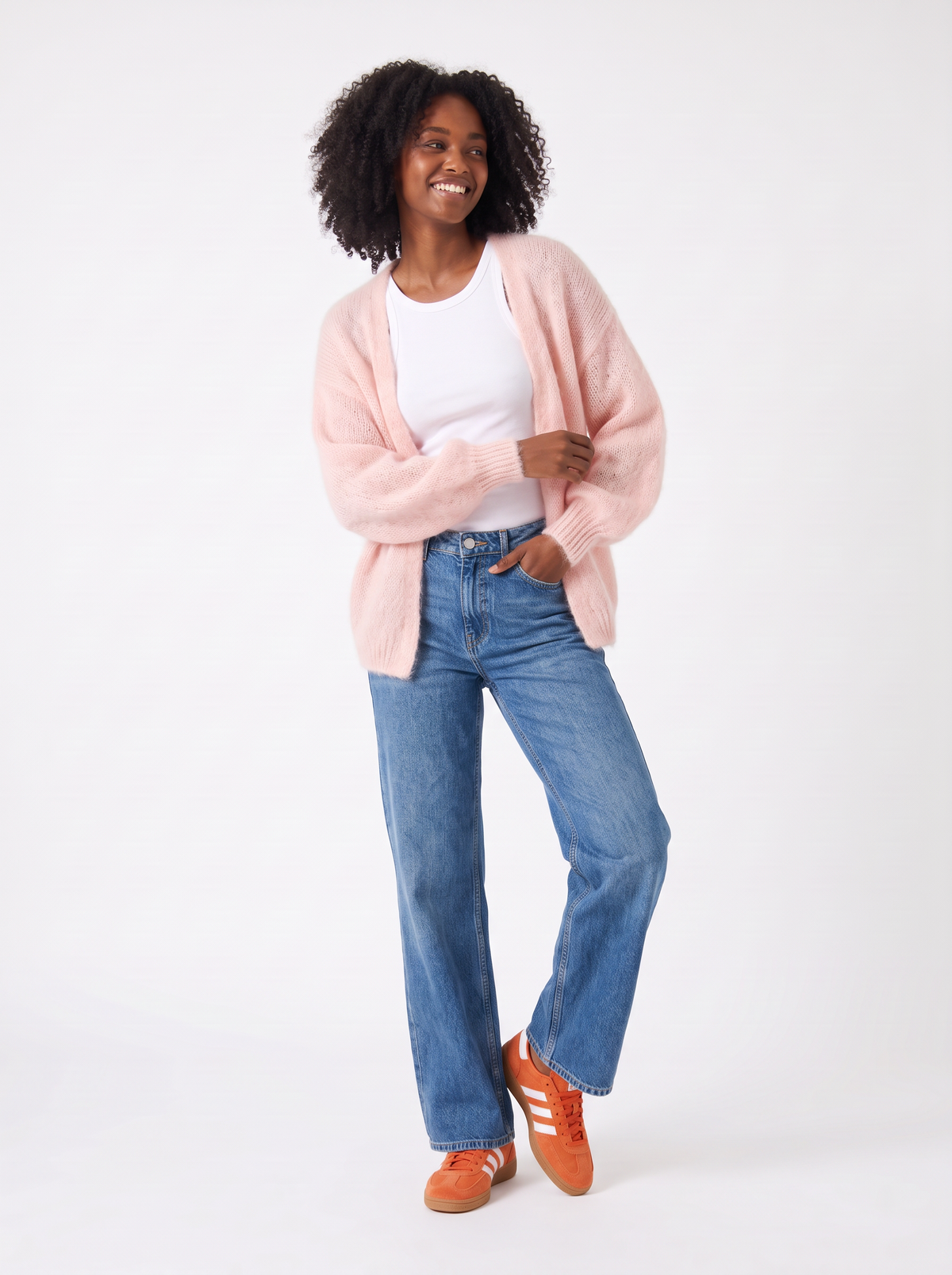 Balloon Sleeve Open Cardigan — Hello Babe