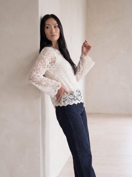 Relaxed Lace Long Sleeve — Soft Hug