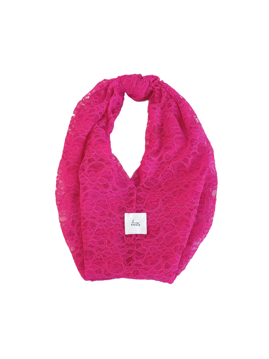 Lace Knot Bag - Think Pink